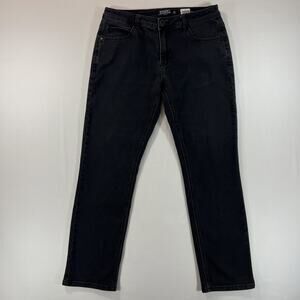 Ezekiel 305 Chopper Jeans Mens Black Wash Straight Size 33x30 Streetwear Casual